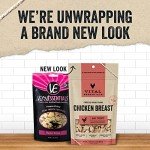 Vital Essentials Freeze Dried Raw Single Ingredient Dog Treats, Chicken Breast, 2.1 oz | Premium Quality High Protein Training Treats | Grain Free, Gluten Free, Filler Free