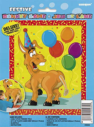 Deluxe Pin the Tail on the Donkey Game Set