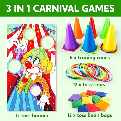 31-Piece Carnival Ring Toss Game Set