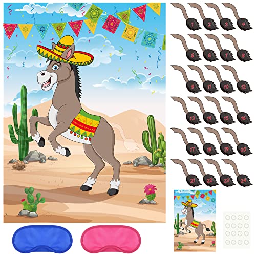 Pin the Tail on the Donkey Birthday Game Set