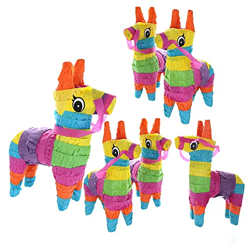 Mini Donkey and Llama Pinata Party Set - 6 Pack