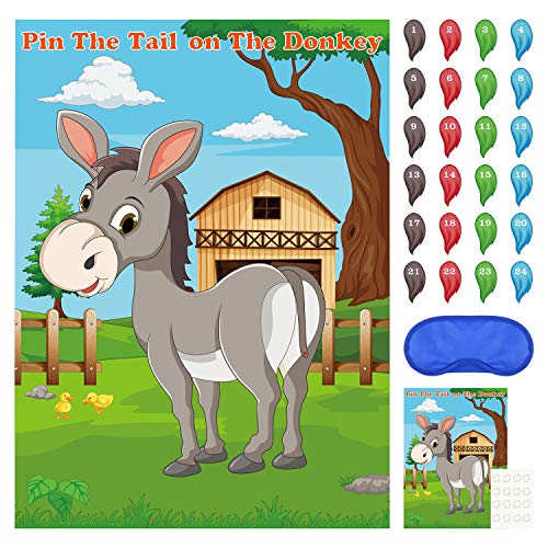Pin The Tail On The Donkey Party Game Set