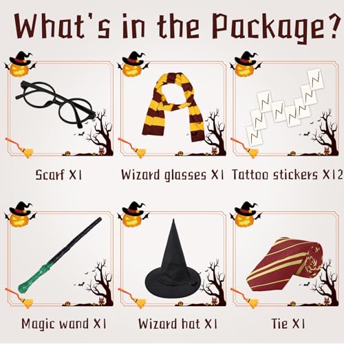 17-Piece Wizard Party Favors Set for Halloween