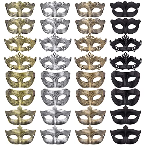 32 Vintage Masquerade Masks for Party Fun