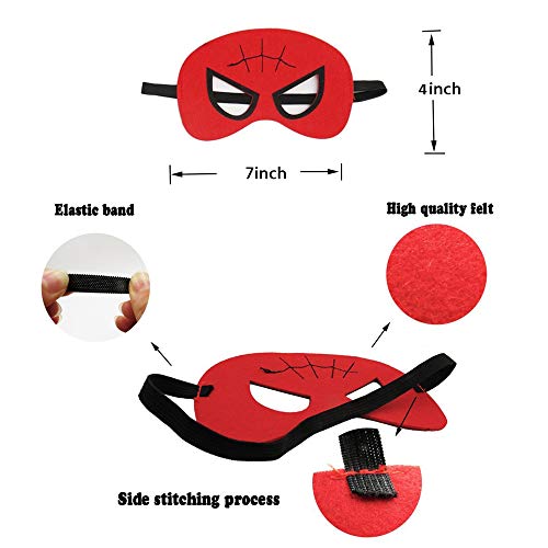 33 Pack Superhero Masks for Kids Birthday Party Favors