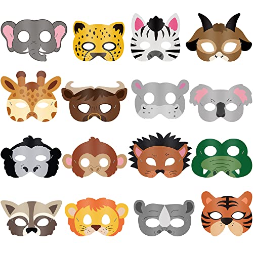 16 Animal Masks for Kids' Jungle Party