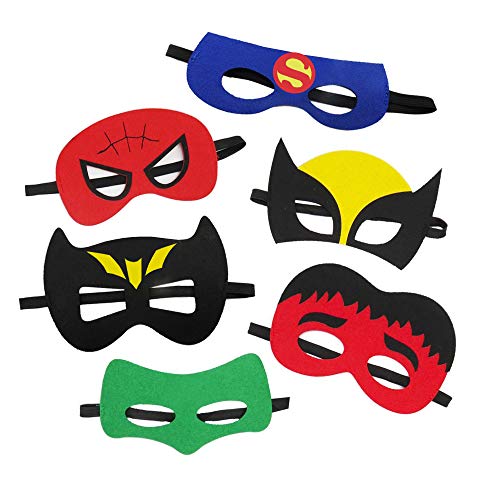 33 Pack Superhero Masks for Kids Birthday Party Favors