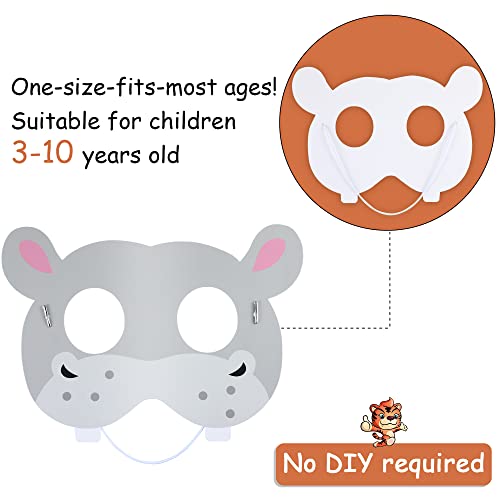 16 Animal Masks for Kids' Jungle Party