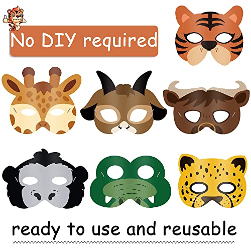 16 Animal Masks for Kids' Jungle Party