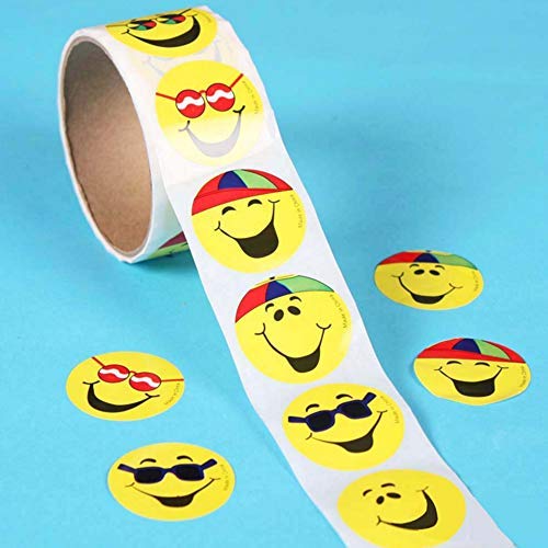 500 Kids Party Supplies Stickers in 5 Rolls