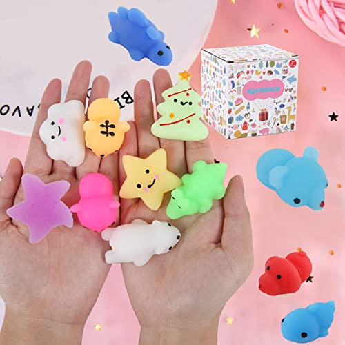 30 Pack Cute Mochi Squishies Party Favors Set