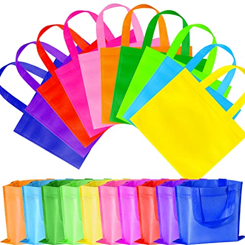 Rainbow Party Favor Bags, 9.8" Small Pack of 30