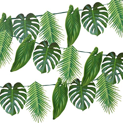 Tropical Palm Leaf Garland Party Decor, 2.6M, 8.5 FT