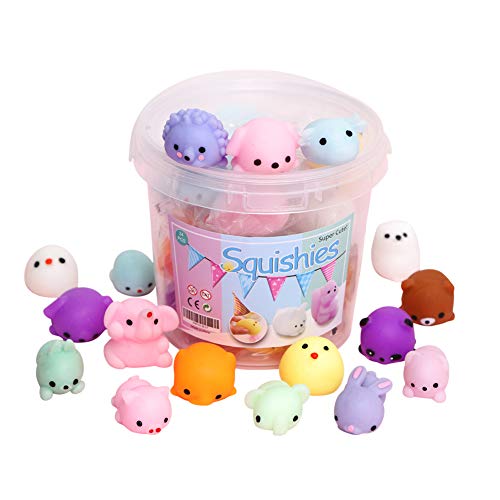 24pc Easter Party Favors: Mini Kawaii Squishies Stress Reliever