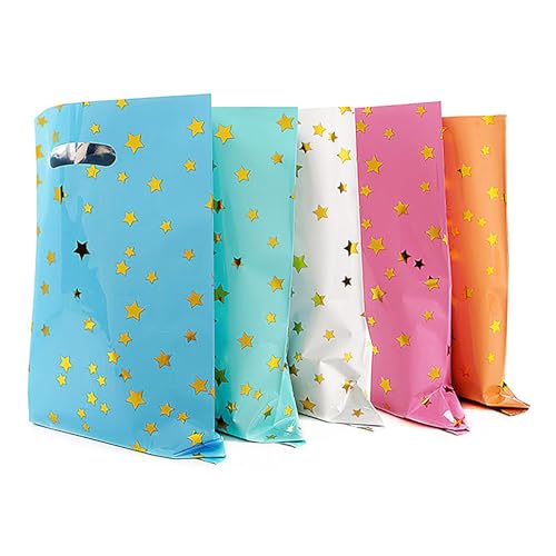 25 Party Favors Candy Bags with Star Pattern