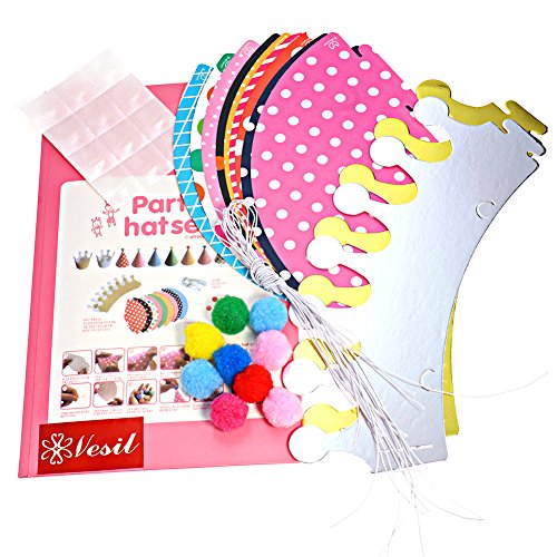 Vesil Assorted Kids Birthday Party Hats