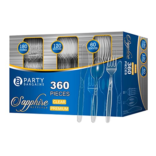 Sapphire Design Disposable Cutlery Set, 360 Pieces