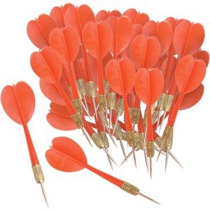 Red Plastic Balloon Darts for Carnival Fun