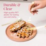 Gold Glitter Plastic Cutlery Set - 180 Pieces