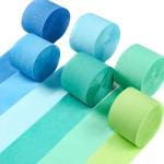 PartyWoo Crepe Paper Streamers 6 Rolls - Variety Pack