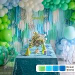 PartyWoo Crepe Paper Streamers 6 Rolls - Variety Pack