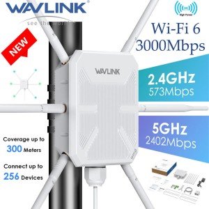 WAVLINK NEWEST WiFi 6 Outdoor Extender Mesh WIFI Router AX3000 Long Range AP US