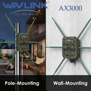 WiFi 6 AX3000 Outdoor Mesh Router with Antennas