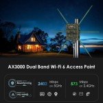 WiFi 6 AX3000 Outdoor Mesh Router with Antennas