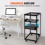 Heavy Duty 20U Network Rack for AV Gear