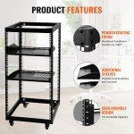 Heavy Duty 20U Network Rack for AV Gear