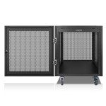 Sound Town 12U Steel Rack with Mesh Doors
