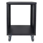 Sound Town 12U Steel Rack with Mesh Doors