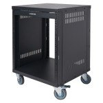 Sound Town 12U Steel Rack with Mesh Doors