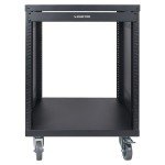 Sound Town 12U Steel Rack with Mesh Doors