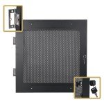 Sound Town 12U Steel Rack with Mesh Doors