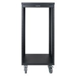 Sound Town 21U Steel Rack with Locking Casters