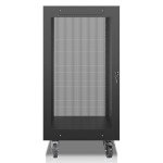 Sound Town 21U Steel Server Rack with Locking Casters