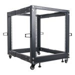 Sound Town 12U Adjustable Depth Server Rack