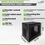 NavePoint 19” Wall Mount Network Cabinet