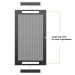 Sound Town 21U Steel Server Rack with Locking Casters