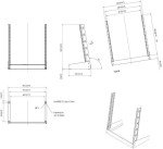 12U Lightweight Open Frame Network Rack