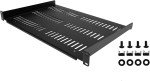 1U Server Rack Shelf - 55lb Capacity, 12" Deep
