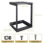 Sound Town 15U Adjustable Wall-Mount Rack