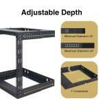 Sound Town 15U Adjustable Wall-Mount Rack