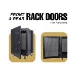 Sound Town 16U Steel Rack with Locking Casters
