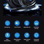 HP Wired Gaming Headset with LED Light and Mic