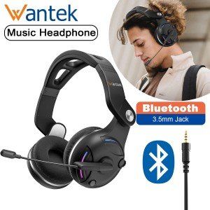 Wantek Wireless Bluetooth Headset with Mic