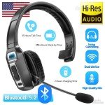 Wireless Bluetooth 5.2 Trucker Headset with AI Mic