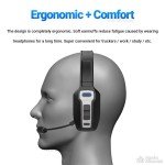 Wireless Bluetooth 5.2 Trucker Headset with AI Mic