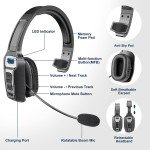 Bluetooth 5.2 Wireless Headset with Noise Cancelling Mic